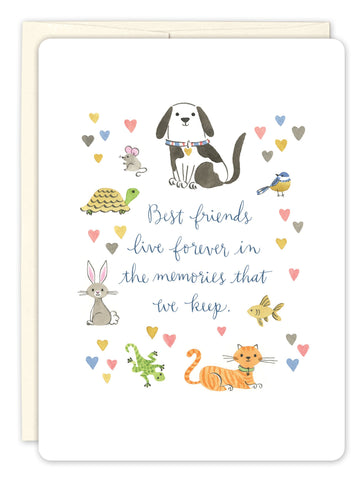 Animals Pet Sympathy Card