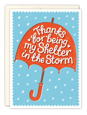 Shelter In The Storm Thank You Card