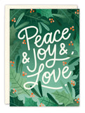 Peace Joy Love Holiday Card