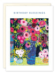 Blue Vase Birthday Card
