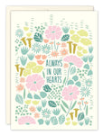 always in our hearts Sympathy Card
