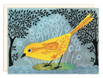 Yellow Bird Baby Card