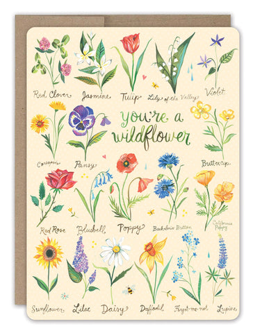 Wildflower Birthday Card