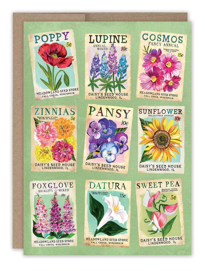 printable flower seed packets Seed Packets Blank Card