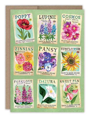 Seed Packets Blank Card