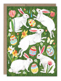 Garden Bunnies Easter Card