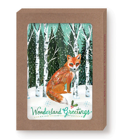 Wonderland Fox Boxed Cards