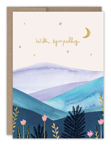 Mountain Landscape Sympathy Card