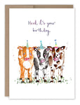 Cows Herd It's Your Birthday Card