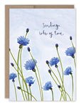 Cornflowers Sympathy Card