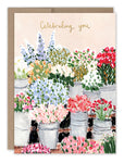 Flower Market Birthday Card