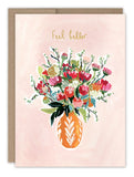 Vase of Flowers Get Well Card