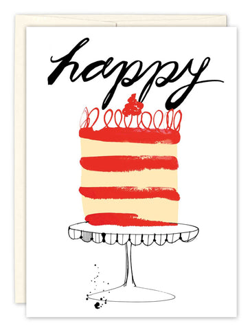 Red Velvet Cake Birthday Card