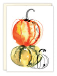 Stacked Pumpkins Halloween Card