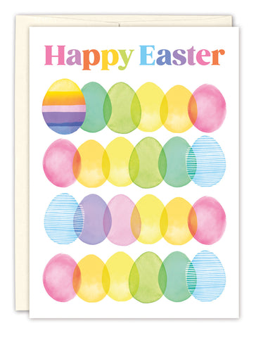 Colorful Eggs Easter Card