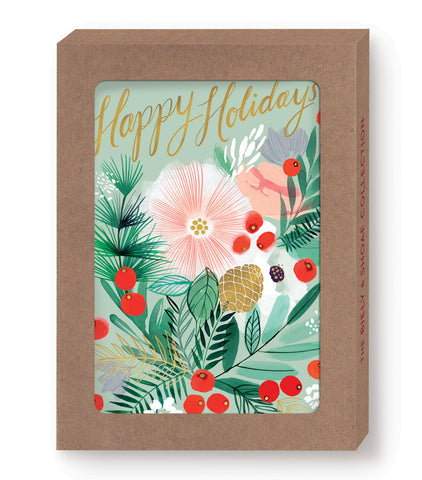 Holly Bouquet Boxed Cards