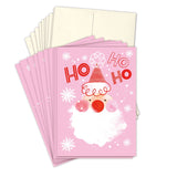 Pink Santa Holiday Boxed Cards