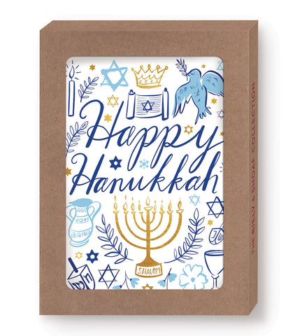 Happy Hanukkah Holiday Boxed Cards