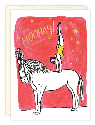 Circus Horse Birthday Card
