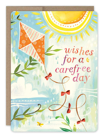Kite In Sky Birthday Card