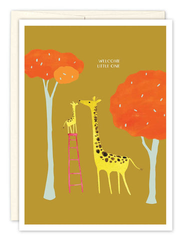 Giraffes Baby Card