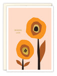 Circle Flowers Sympathy Card
