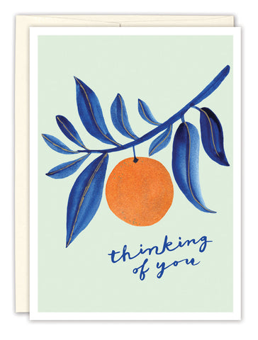 Orange Branch Thinking Of You Card