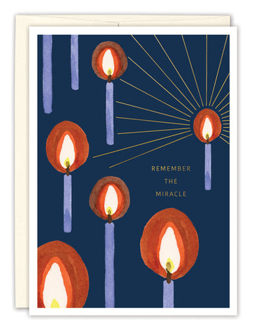 Remember The Miracle Hanukkah Card