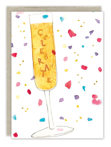 Champagne Toast Birthday Card