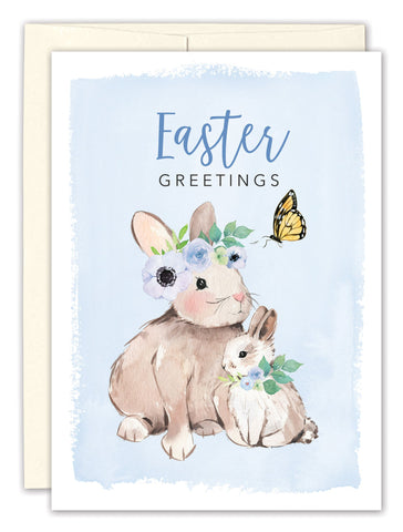 Bunny Greeting Easter Card